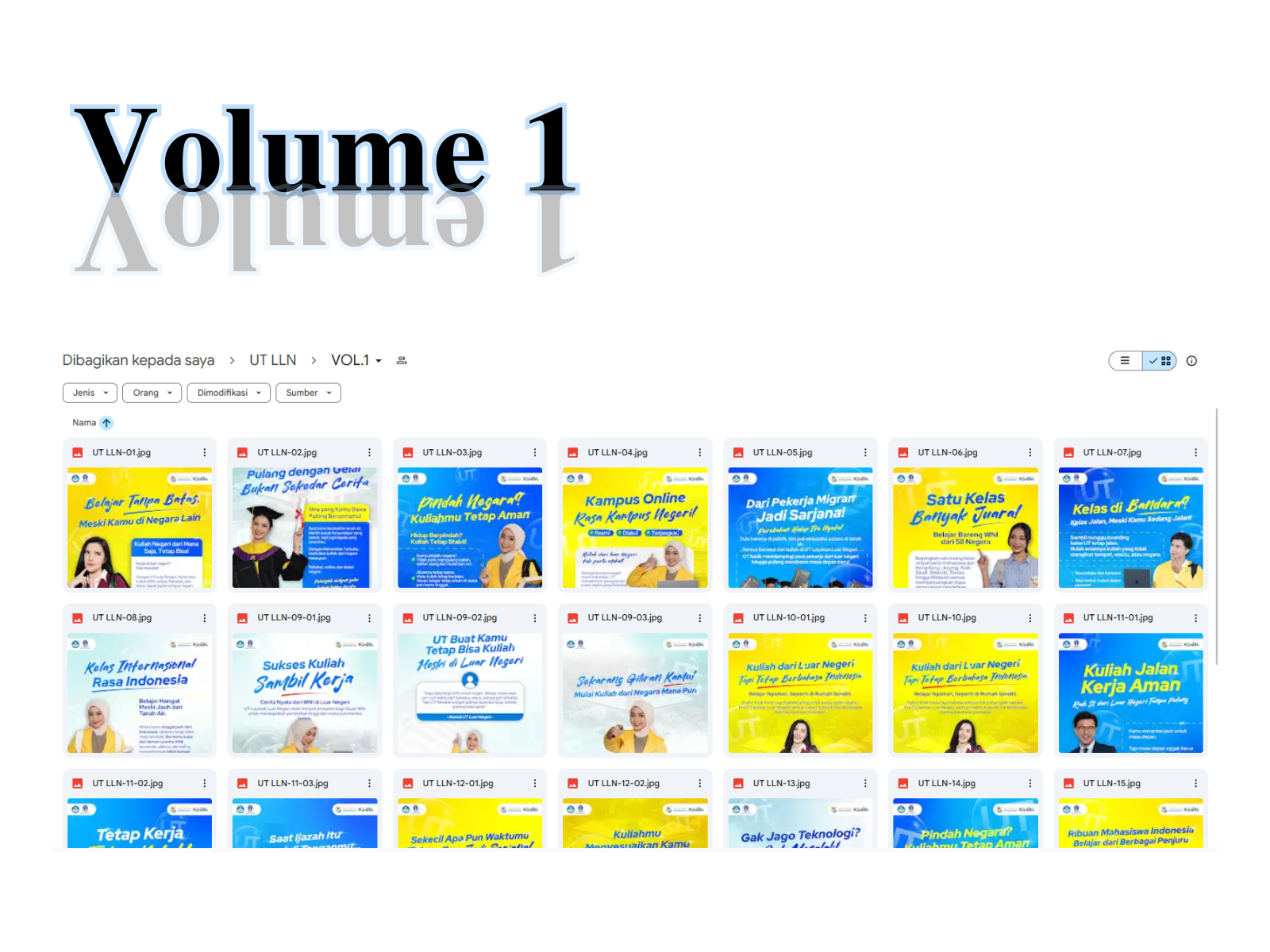 Pengembangan Konten Flyer Digital Promosi UT Layanan Luar Negeri (LLN)