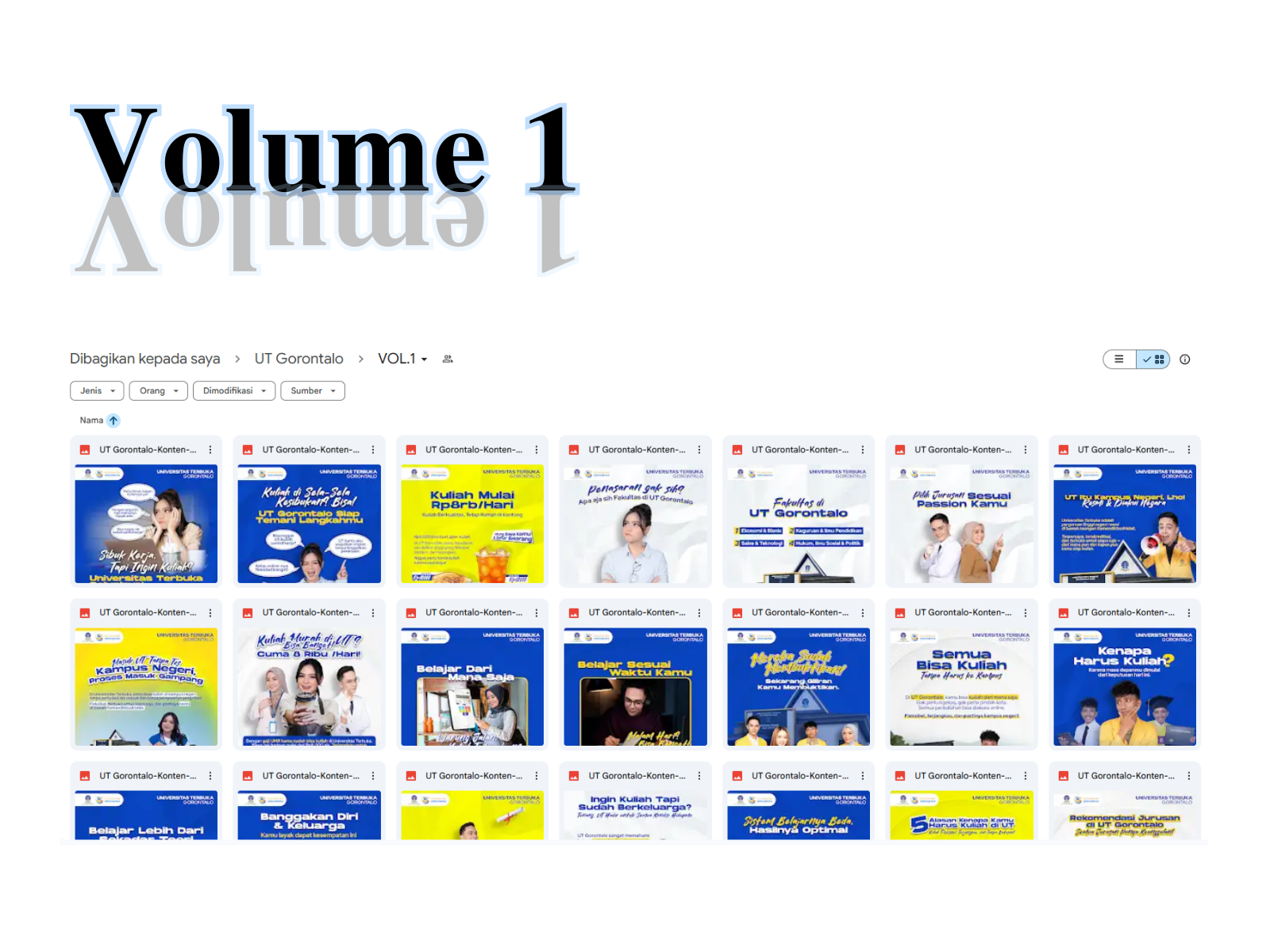 Pengembangan Konten Flyer Digital Promosi UT Gorontalo